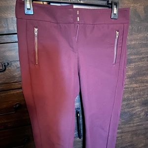 Loft Petites skinny zipper pocket pants